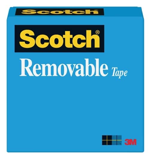 Scotch® Removable Tape 811-2PK, 3/4 in x 1296 in (19 mm x 32.9 m), 2 Pack
