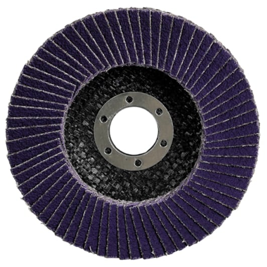 3M™ Cubitron™ 3 Flap Disc 1169F, 40+, T27-Flat, 4-1/2 in x 7/8 in - Image 3