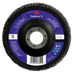 3M™ Cubitron™ 3 Flap Disc 1169F, 40+, T29-Conical, 4-1/2 in x 7/8 in image 3M™ Cubitron™ 3 Flap Disc 1169F, 40+, T29-Conical, 4-1/2 in x 7/8 inimage