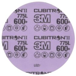 3M™ Cubitron™ II Hookit™ Film Disc 775L, 600+ 3MIL, 5 in x NH, Die 500X, 50/Carton, 250 ea/Caseimage