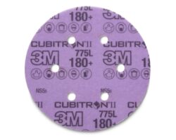 3M™ Cubitron™ II Stikit™ Film Disc 775L, 180+ 3MIL, 6 in x NH, 6HL, Linered w/Tab, Die 600HZ, 50/Carton, 250 ea/Caseimage