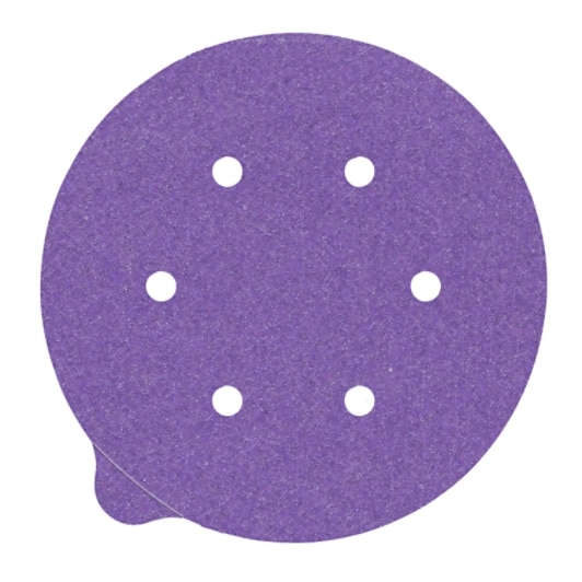 3M™ Cubitron™ II Stikit™ Paper Disc 732U, 220+ C-weight, 6 in x NH, 6HL, Linered w/Tab, Die 600HZ, 50/Carton, 250 ea/Case