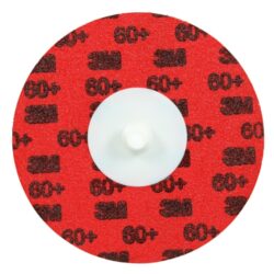 3M™ Roloc™ Durable Edge Disc 767F, 60+ YF-weight, TR, Maroon, 2 in, Die R200P, 50/Carton, 200 ea/Caseimage