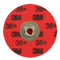 3M™ Roloc™ Durable Edge Disc 767F, 36+ YF-weight, TSM, Maroon, 3 in, Die RS300VM, 50/Carton, 200 ea/Caseimage