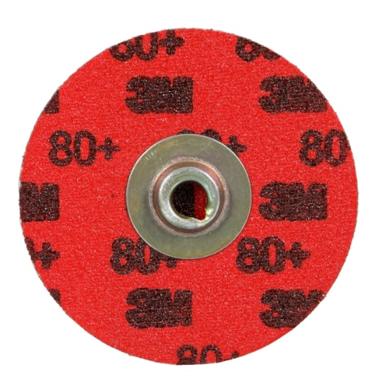 3M™ Roloc™ Durable Edge Disc 767F, 80+ YF-weight, TSM, Maroon, 3 in, Die RS300VM, 50/Carton, 200 ea/Case