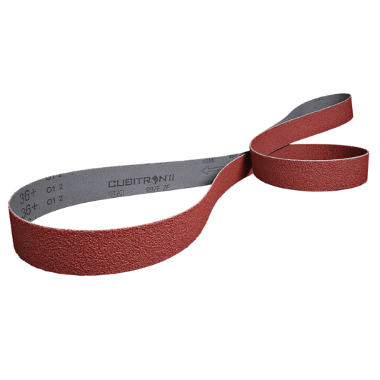 3M™ Cubitron™ II Cloth Belt 967F, 60+ YF-weight, 2 in x 48 in, Film-lok, Single-flex