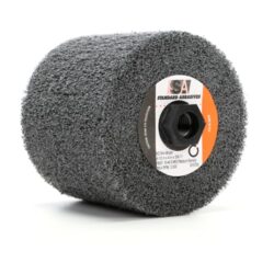 Standard Abrasives™ MD Mini-Brush 875704, 4-1/2 in x 4 in x 5/8-11 FB051 15-46 A VFN Medium Density, 1 ea/Caseimage