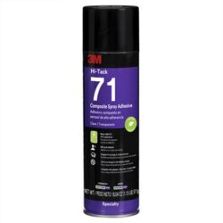3M™ Hi-Tack Composite Spray Adhesive 71 E, Low VOC, Clear, 24 fl oz (Net Wt 18.04 oz), 12 Can/Case image 3M™ Hi-Tack Composite Spray Adhesive 71 E, Low VOC, Clear, 24 fl oz (Net Wt 18.04 oz), 12 Can/Caseimage